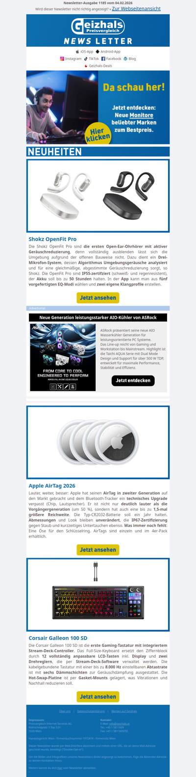 Nicht nur Tastatur: Corsair Galleon 100 SD – Gaming-Keyboard mit Stream Deck