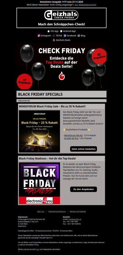 Check Friday - Top Deals und die besten Angebote!