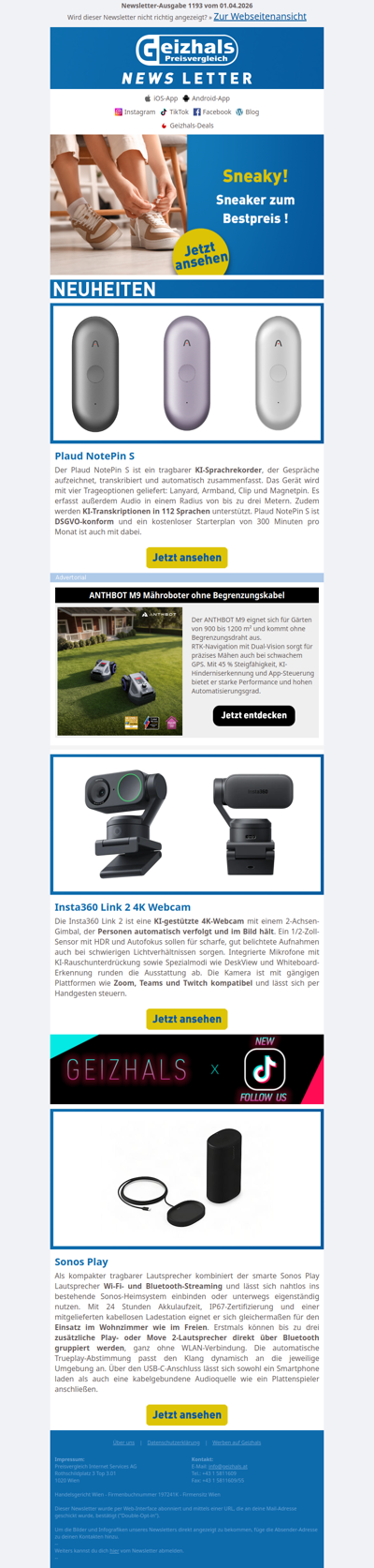 Sonos Play: Smart Speaker mit WiFi und Bluetooth