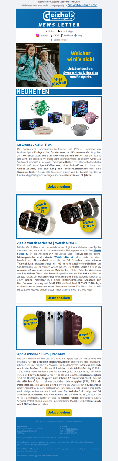 Apple iPhone 18 Pro & Pro Max 🍎 Jetzt zum Bestpreis bestellen!