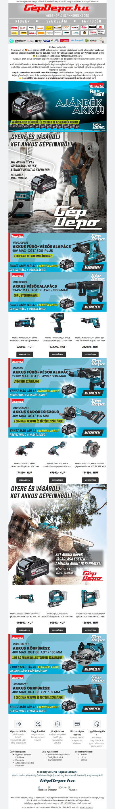 Ajándékod akar lenni az XGT akku!😊🎁💥
