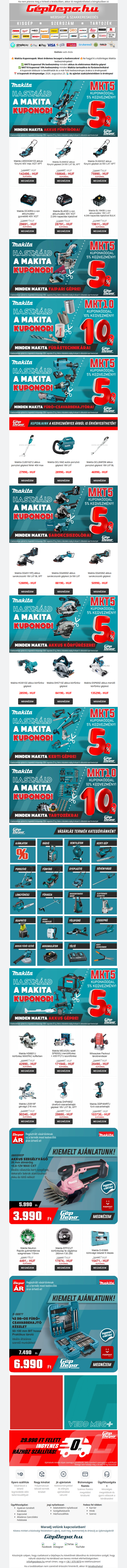 Makita KUPONNAPOK!🔥💪👑