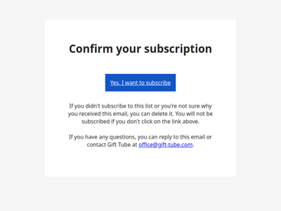 Confirm Your Subscription