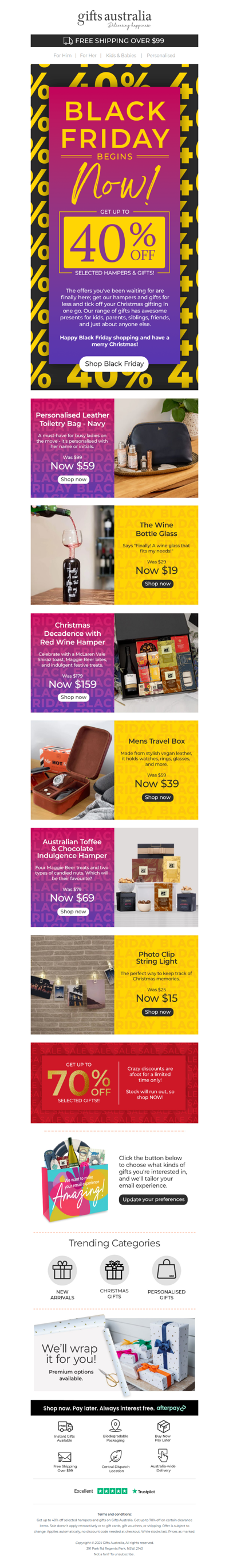 Our Black Friday Sale Begins Now. Up to 40% Off!