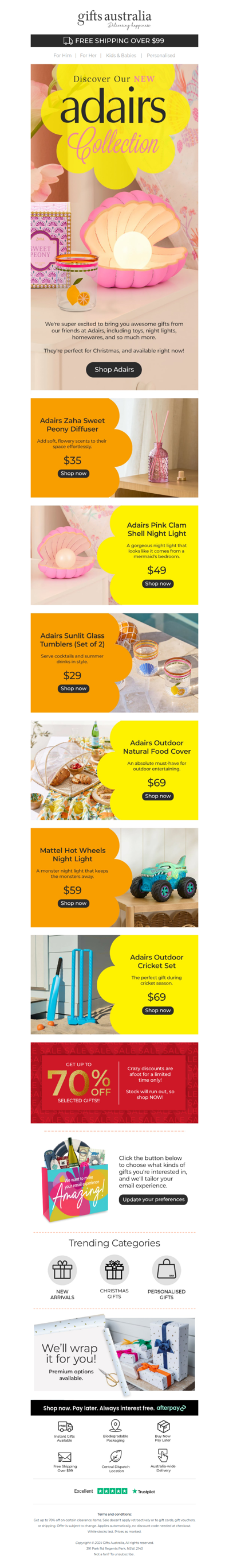 New Adairs collection now available to shop