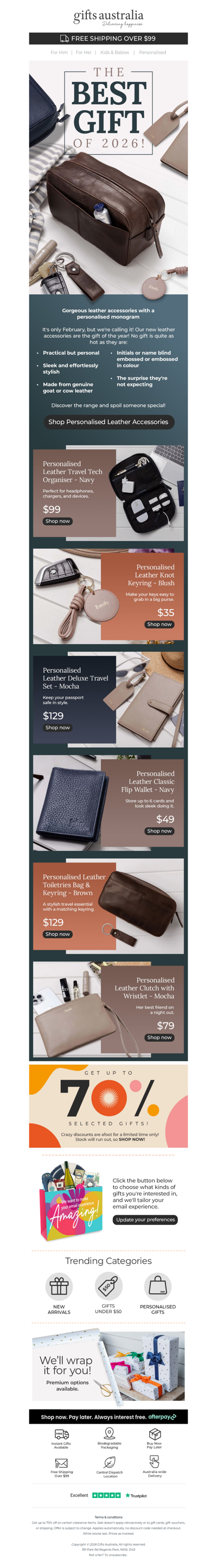 Introducing our Personalised Leather Accessories Range!