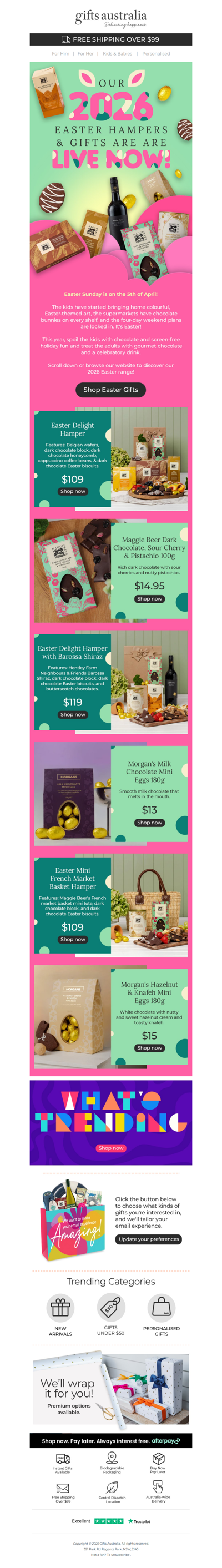 Easter is nearly here & we've got neeewww gifts! 🐰🍫