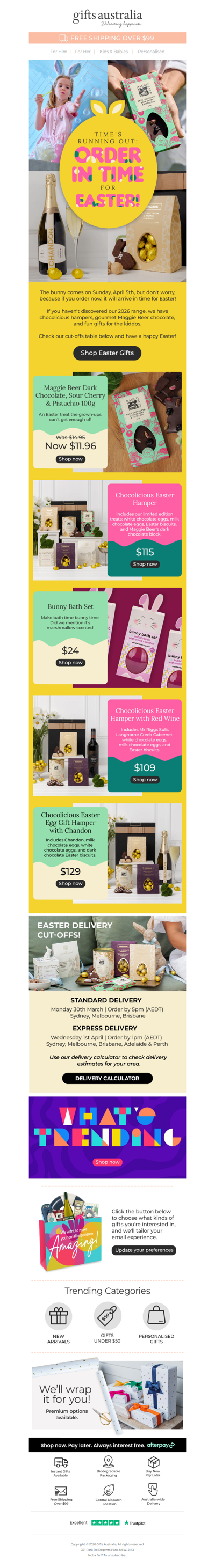 You can still get an order before Easter! 🐰🍫