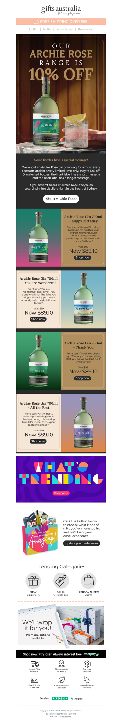 Save 10% on our Archie Rose gin & whisky collection! 🔥