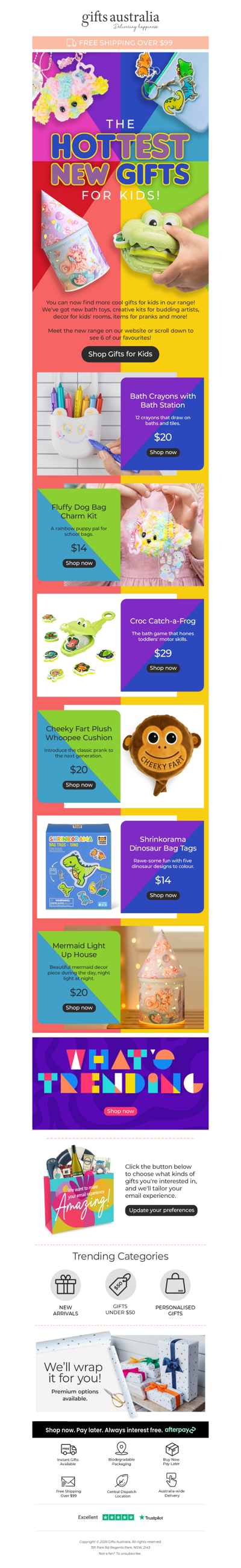 New kids' gifts alert! 6 of our favourites are in this email