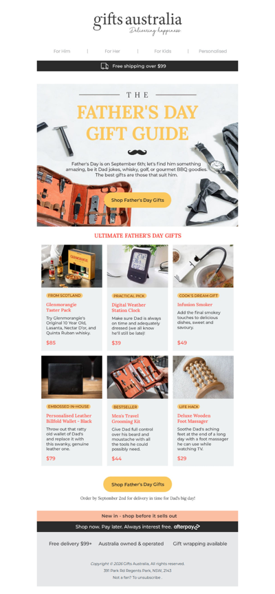 Father's Day is 6th Sep - here's his gift guide 🎁