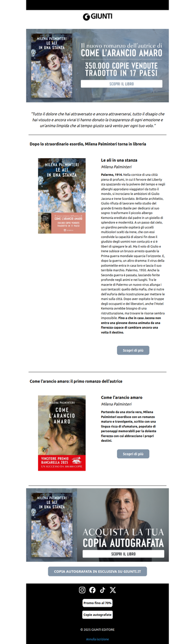 Preordina il nuovo libro di Milena Palminteri, 