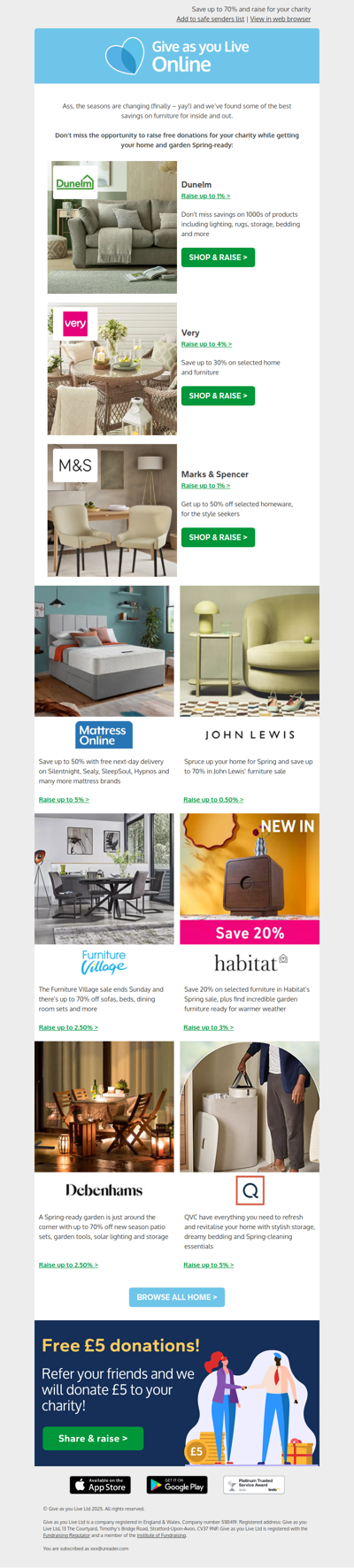 Spring into savings with M&S, Dunelm and more