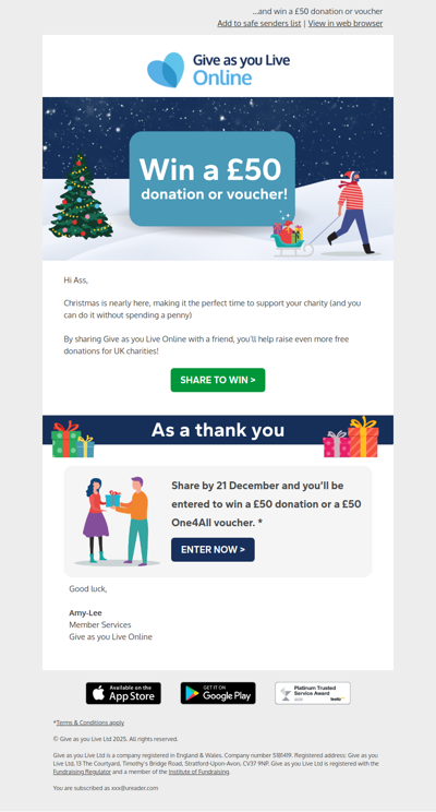 Ass, help your charity for free 🎁