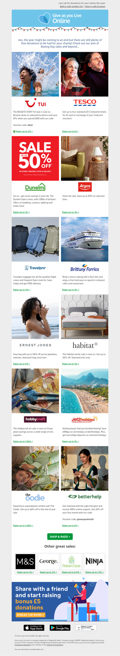 Your pick of Boxing Day sales