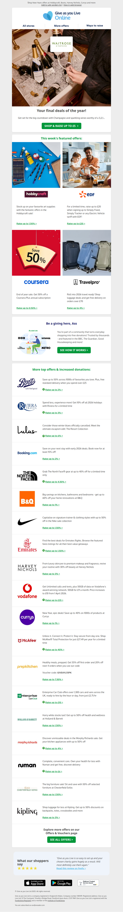 ✨ Your FINAL your charity-supporting deals of 2025