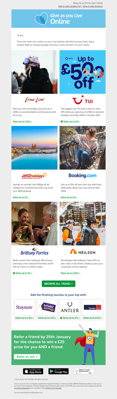 ✈️January deals for your next getaway