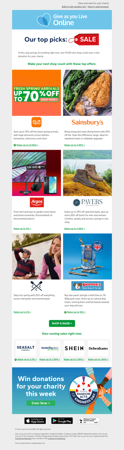 🚫 Ass, don’t pay full price this week