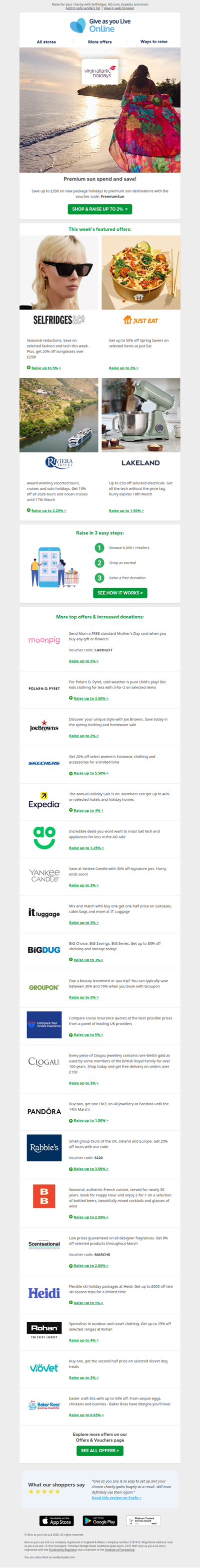 Ass, big savings on big brands this week!