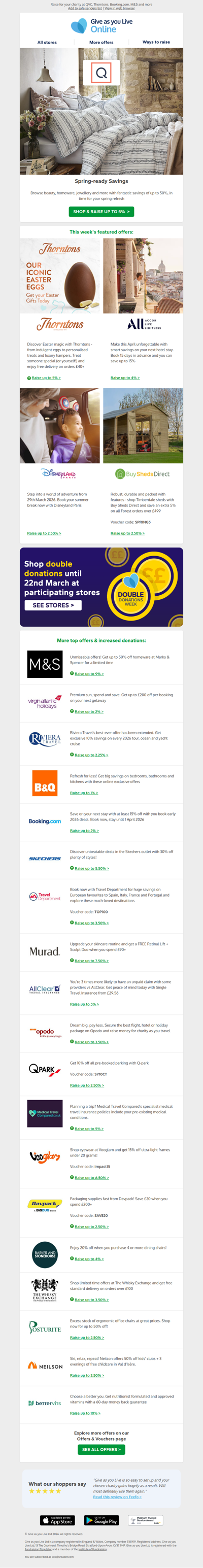 Spring deals have sprung 🌸