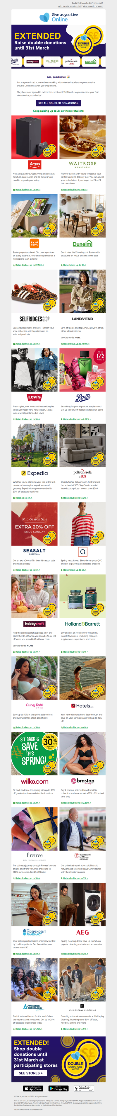 Extended: keep raising up to 3x donations 🎉