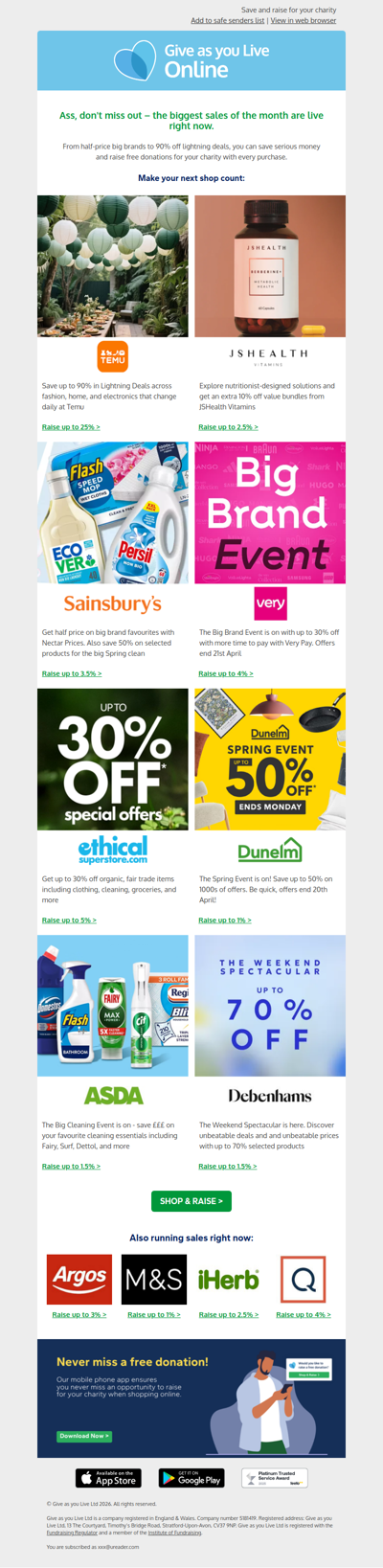 Ass, the biggest sales are here