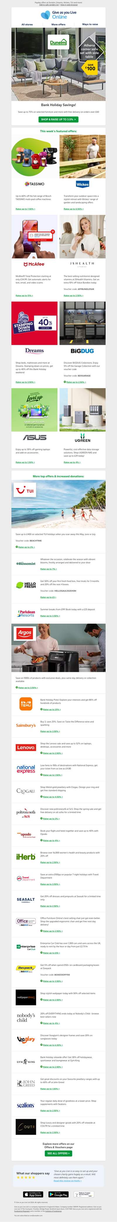 30+ donation-raising deals for your charity