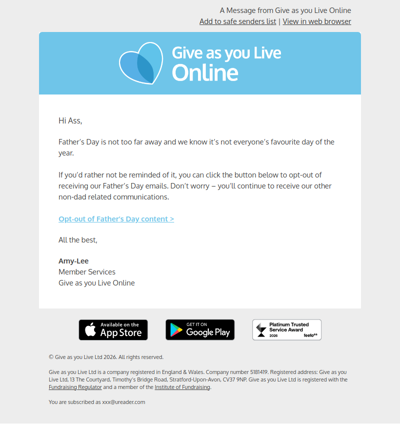 Want to opt out of Father’s Day?