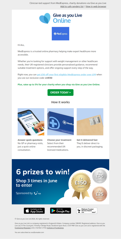 Exclusive: Save £50 at MedExpress