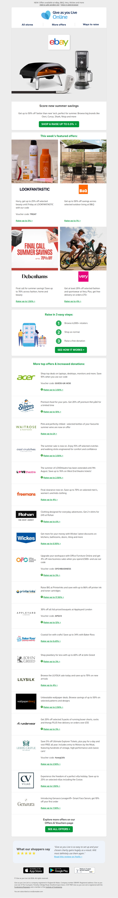 ☀️ Summer savings for your charity