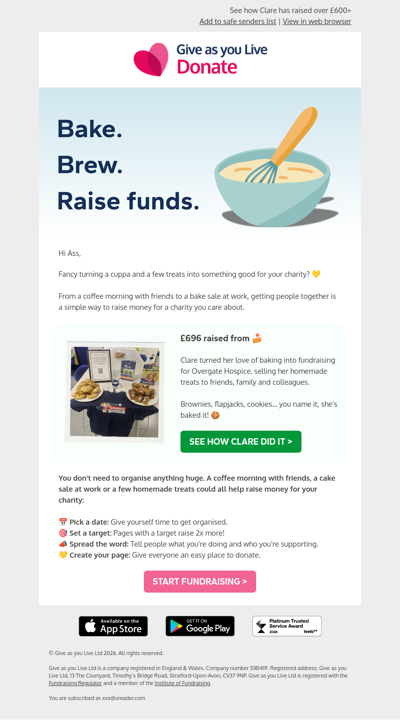 Could your next cuppa raise money? ☕