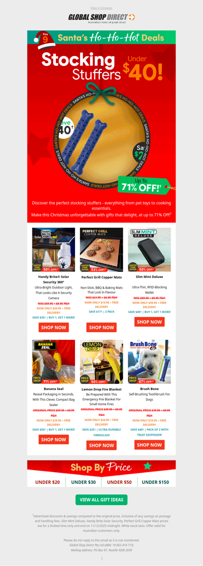 Fill Up Their Stockings Fast. Thoughtful Gifts From $14.95