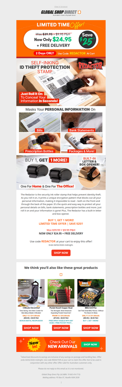 Save $25 On The Redactor! 2 Days Only