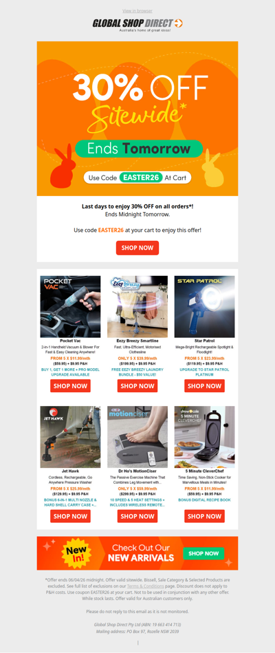 Hop To It ! 30% Off Sitewide Ends Soon