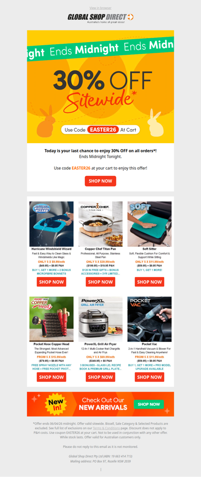 30% Off Sitewide - Ends Midnight