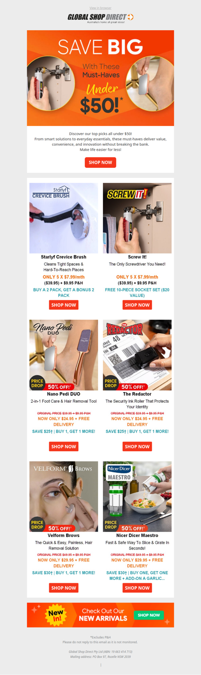 Under $50 Budget-Friendly Must-Haves