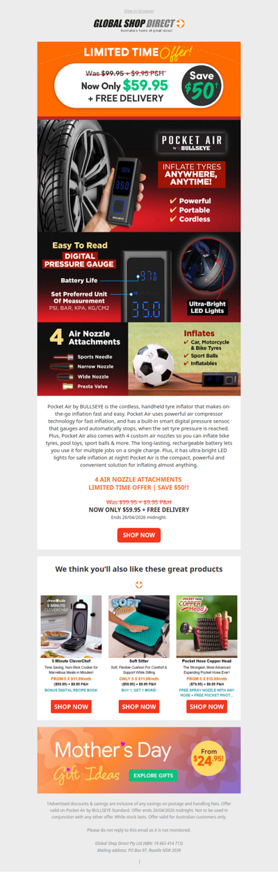 Save $50 on Pocket Air By Bullseye - 2 Days Only