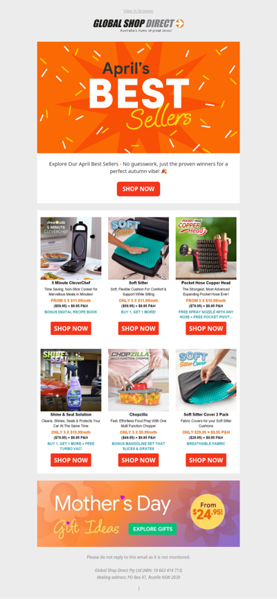 This Month’s Best Sellers 🔥