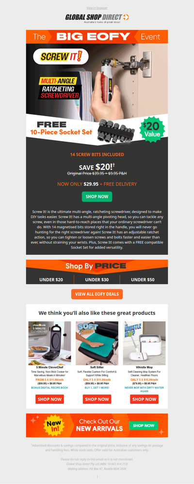Screw It! Now Only $29.95 | 40% Off