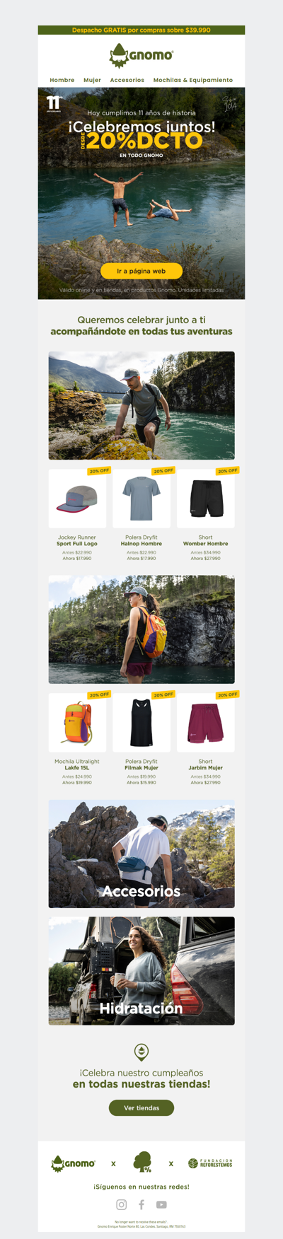 Desde 20% DCTO en toooodo Gnomo!! 🤯🔥