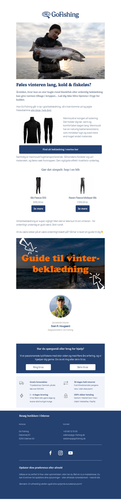 Vinterbeklædning til fiskeren❄️