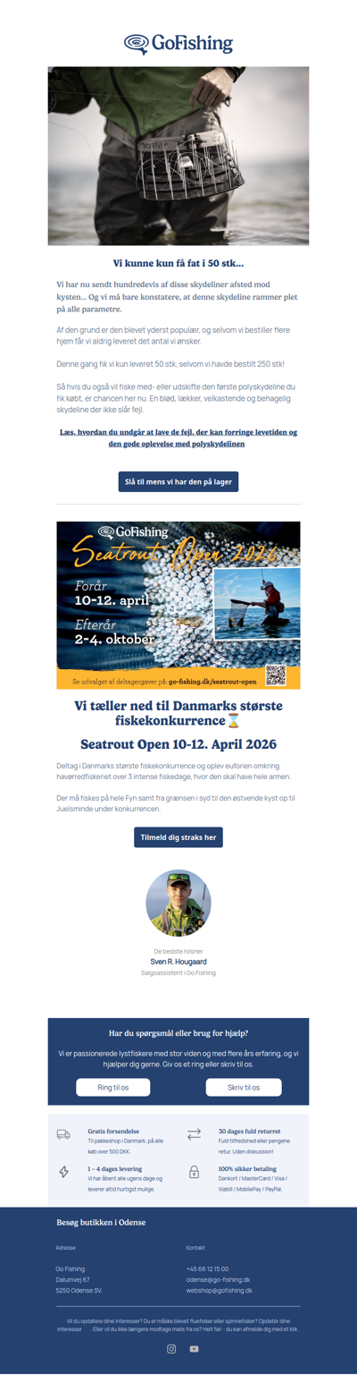 Polyskydelinen er igen på lager!