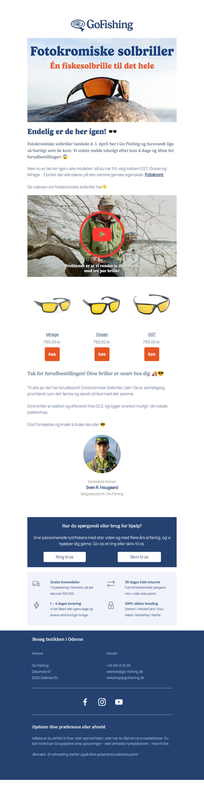 Fotokromiske Solbriller er tilbage på lager ☀️🕶️