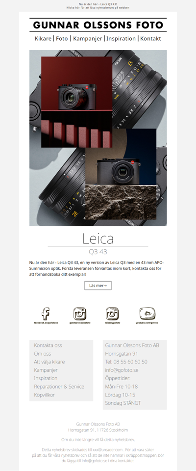 Nyhet: Leica Q3 43!