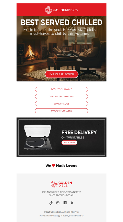 ❄️ Music Best Served Chilled