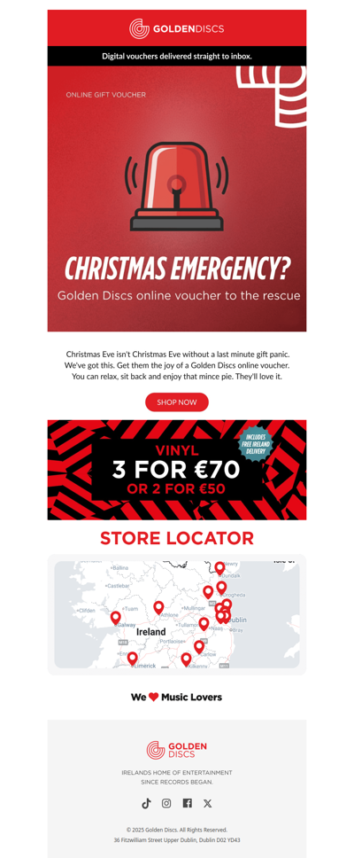 Christmas Eve Lifesaver — Instant Gift Vouchers Inside 🎄