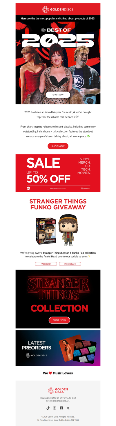 🎶 The Best of 2025 + Funko Giveaway