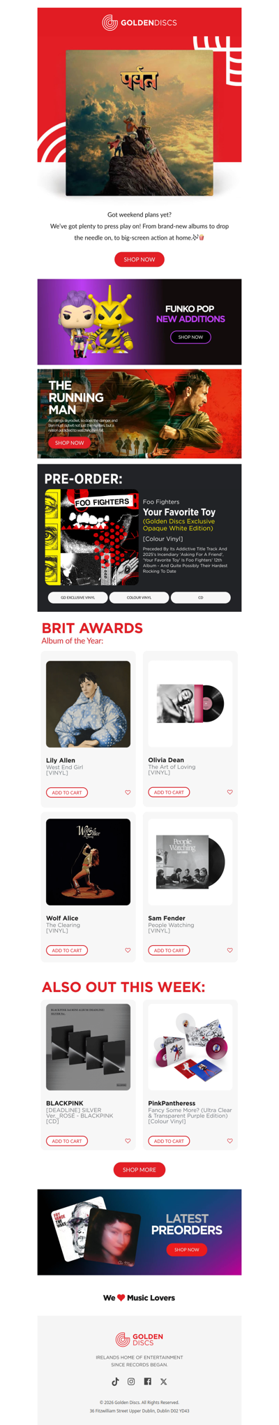 This Week: Gorillaz, Foo Fighters, Funko & More 🍿