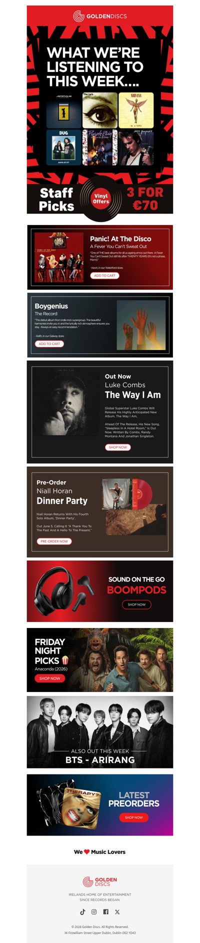 Here’s what we’re listening to this week… 🎶