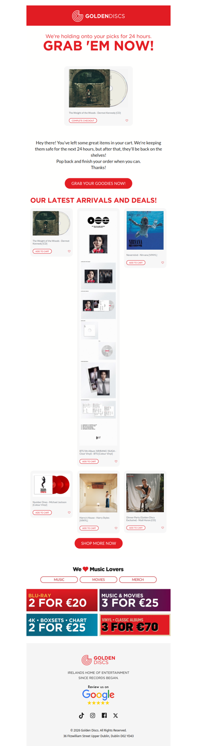 Your Cart's Getting Lonely!